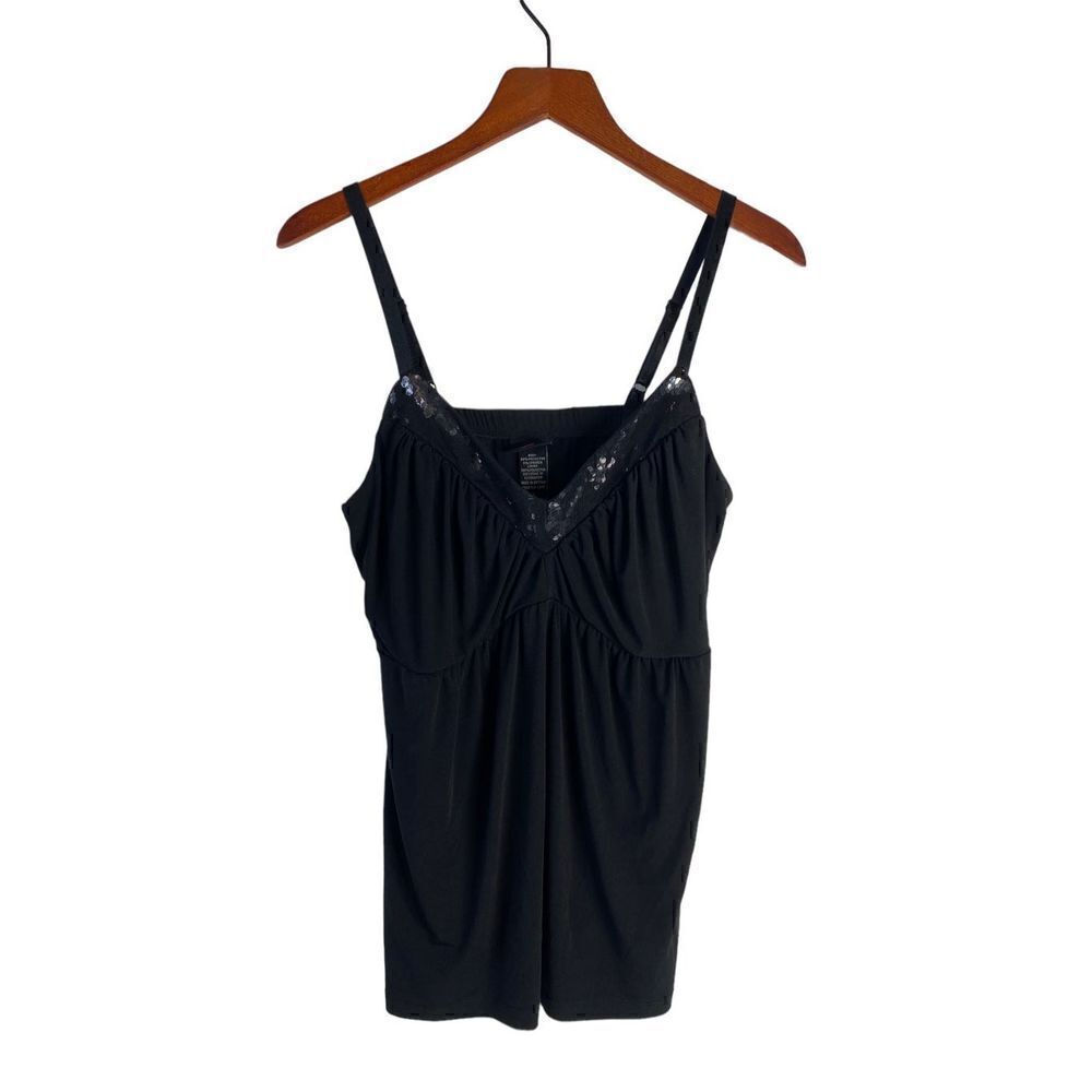 Torrid Women's Lace Adjustable Strap Chemise Top Black Size 2